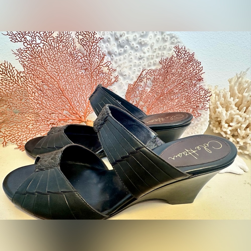 NWOT Cole Haan Leather Wedges